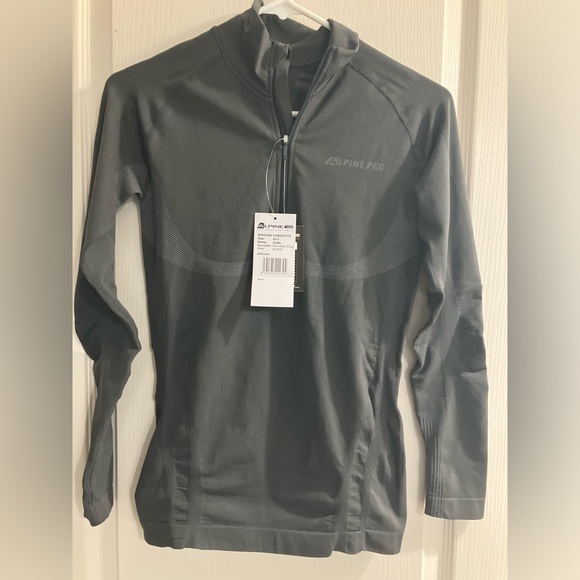 Alpine Pro half zip yoga t-shirt long sleeve activewear - Picture 1 of 6